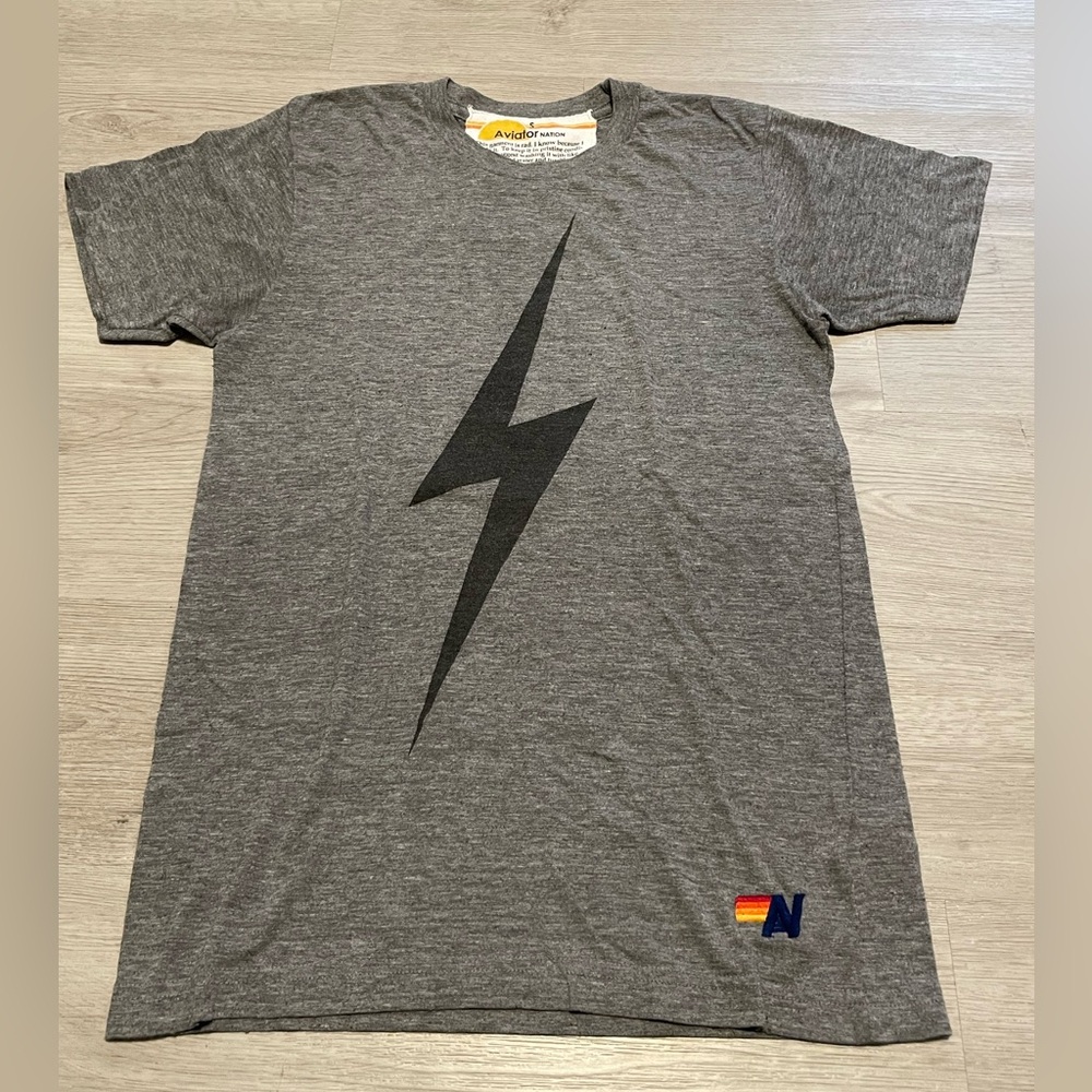 Aviator Nation Heather Gray Tee